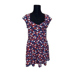 Marilyn Monroe Dress Cherry Novelty Print Retro Women's Size Large